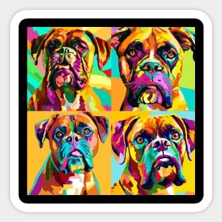 Boxer Pop Art - Dog Lover Gifts Sticker